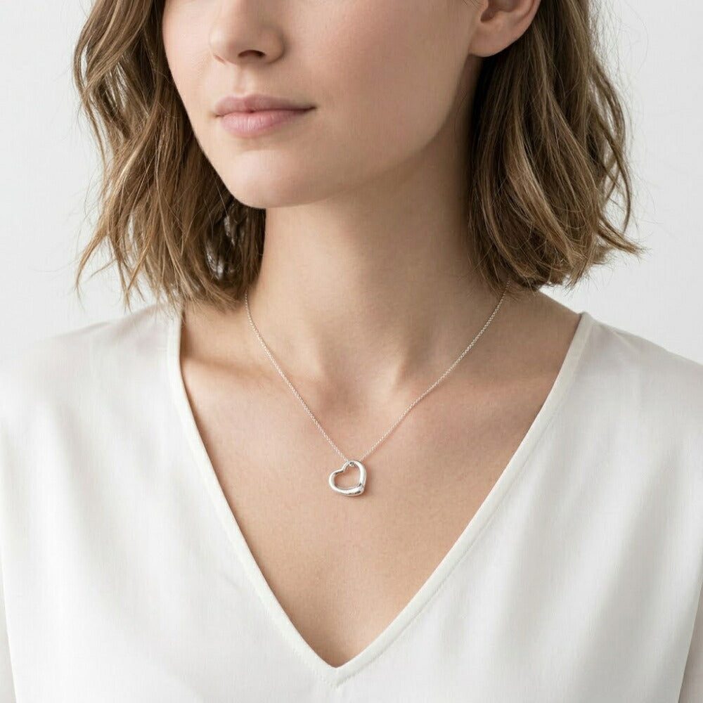 Tiffany & Co ティファニー レディース アクセサリー ネックレス シルバー シルバー925 オープンハート スモール 10660092