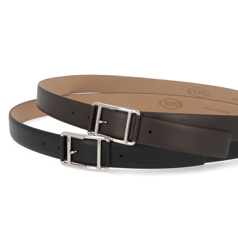TOD'S トッズ メンズ 雑貨 ベルト ブラック ダークブラウン レザー レザーベルト XCMCQT90100RLX