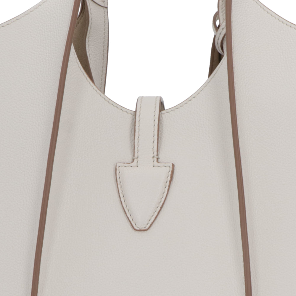 TOD'S トッズ レディース バッグ トートバッグ T タイムレス ホワイト レザー ゴールド金具 ミニ ショルダー2WAY XBWTSBA9100Q8E