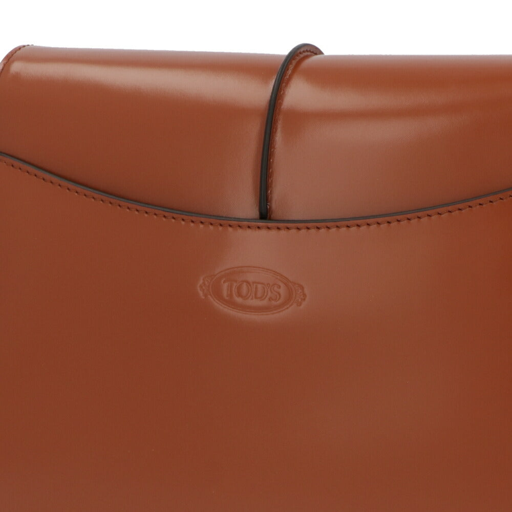 TOD'S トッズ ショルダーバッグ ブラウン T TIMELESS Tタイムレス XBWTSGI0100KET