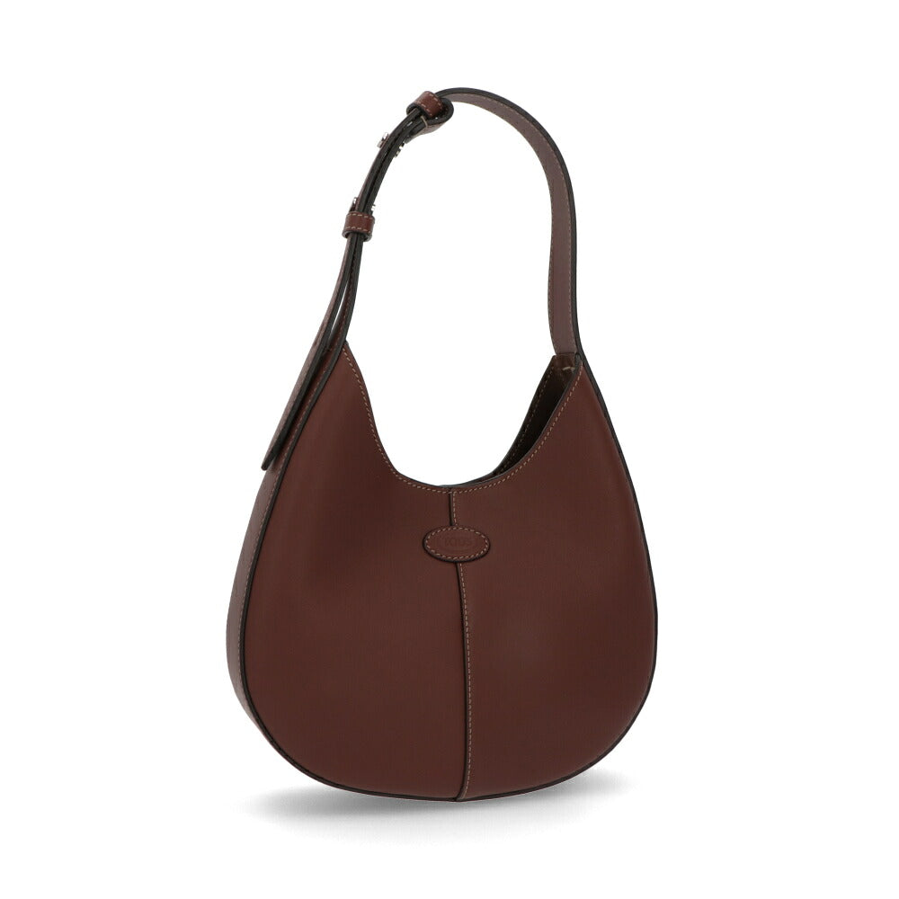 トッズ TOD'S バッグ ショルダーバッグ レディース Di Bag キャメル ダークブラウン ミニ ホーボーバッグ フラットポーチ付き XBWDBSR9100YAT