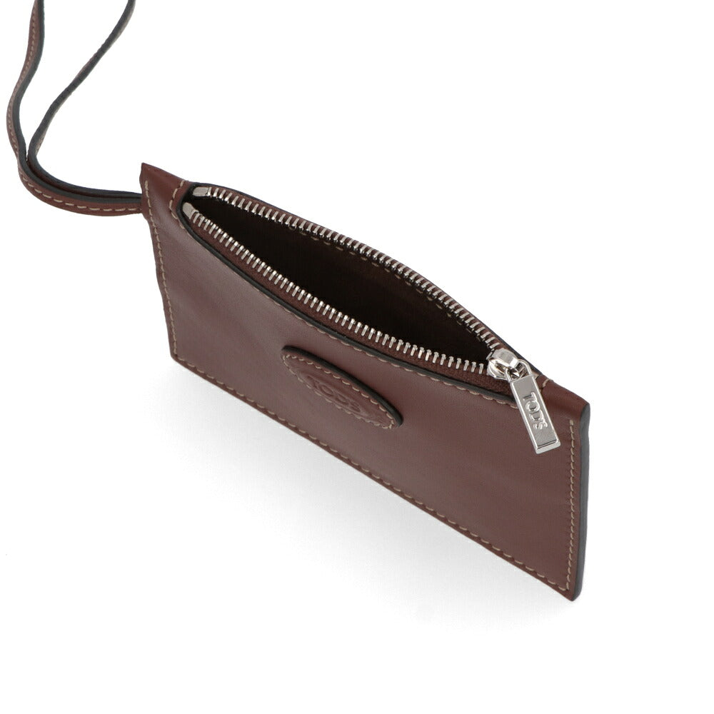 トッズ TOD'S バッグ ショルダーバッグ レディース Di Bag キャメル ダークブラウン ミニ ホーボーバッグ フラットポーチ付き XBWDBSR9100YAT