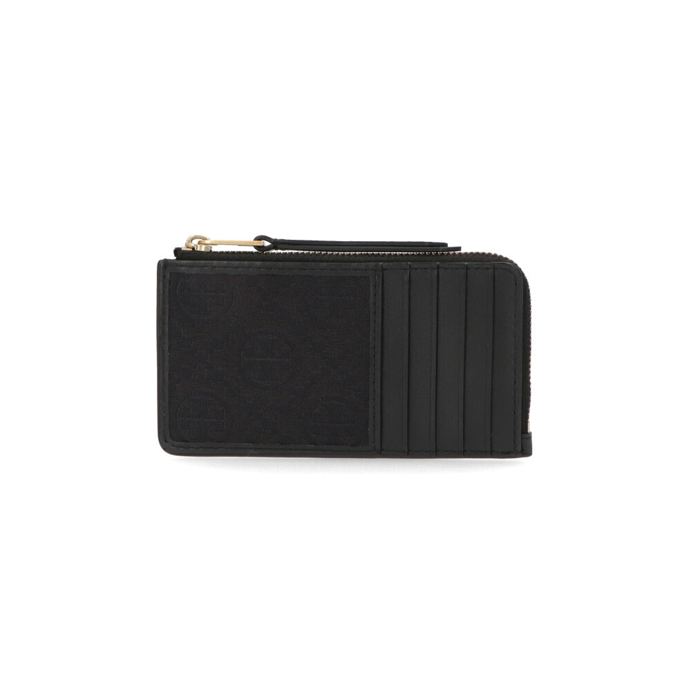TORY BURCH トリー バーチ レディース カードケース ブラック レザー キャンバス フラグメントケース モノグラム 159293