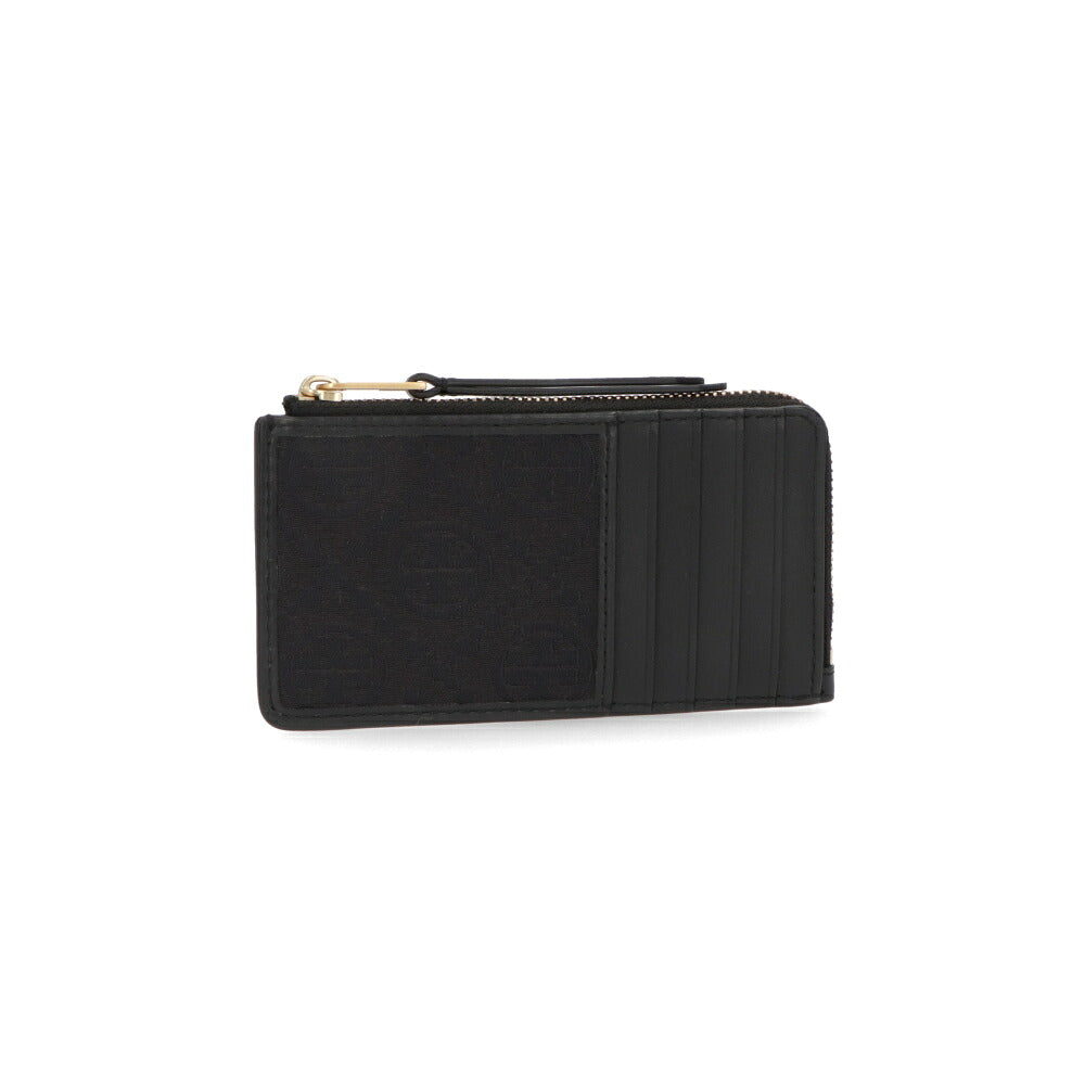 TORY BURCH トリー バーチ レディース カードケース ブラック レザー キャンバス フラグメントケース モノグラム 159293