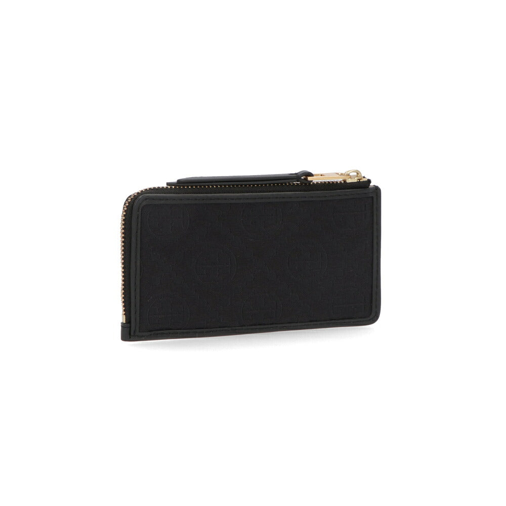 TORY BURCH トリー バーチ レディース カードケース ブラック レザー キャンバス フラグメントケース モノグラム 159293