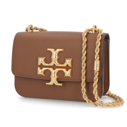 トリー バーチ Tory Burch バッグ ショルダーバッグ レディース エレノア スモールバッグ ブラウン オフホワイト イタリアンレザー ダブルT ゴールド金具 チェーンショルダー 73589 1