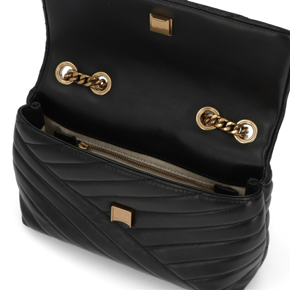 Tory Burch ショルダーバッグ KIRA CHEVRON SMALL ブラック キルティング ミニバッグ 90452