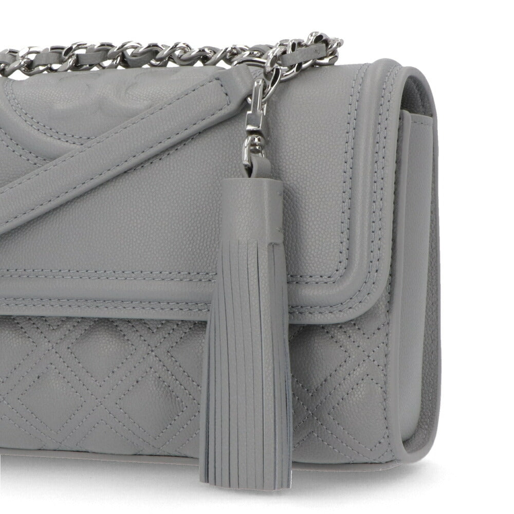 Tory Burch トリーバーチ  ショルダーバッグ  ライトブルー キルティング クロスボディバッグ タッセル 158435