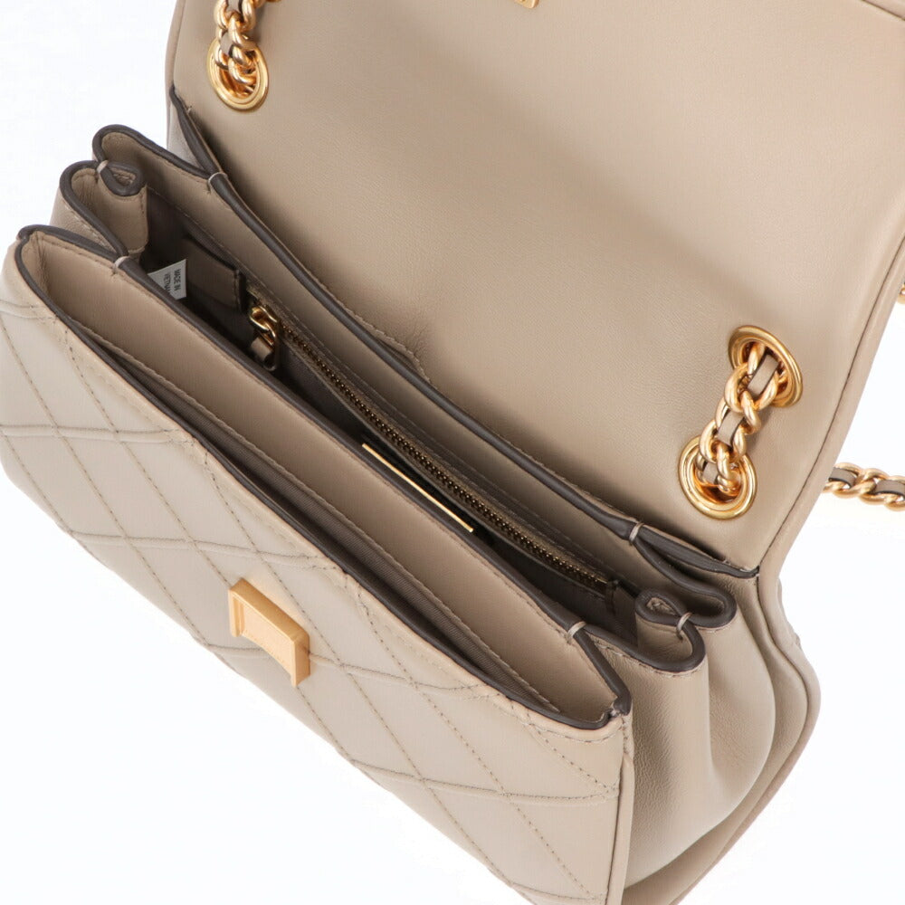 Tory Burch ショルダーバッグ  モカベージュ チェーンバッグ クロスボディバッグ ミニ 143249