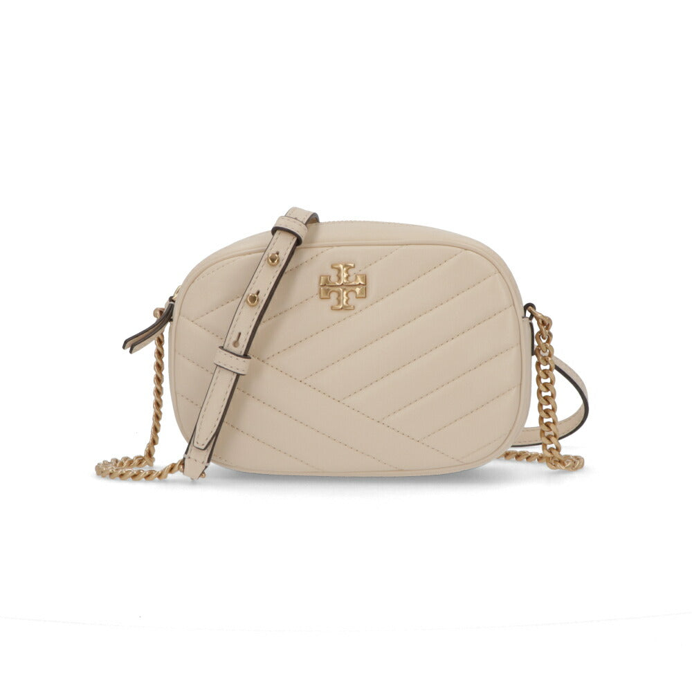 Tory Burch ショルダーバッグ KIRA CHEVRON CAMERA BAG クリーム チェーンバッグ 152353