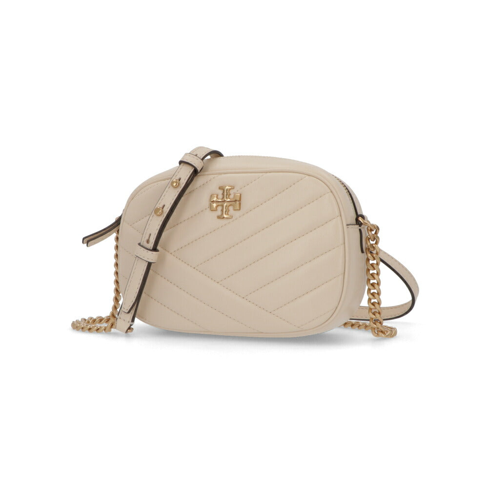 Tory Burch ショルダーバッグ KIRA CHEVRON CAMERA BAG クリーム チェーンバッグ 152353