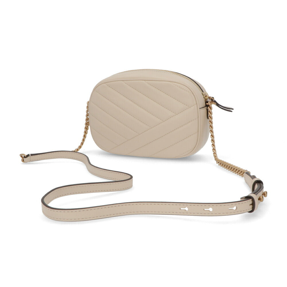 Tory Burch トリーバーチ  ショルダーバッグ KIRA CHEVRON CAMERA BAG クリーム チェーンバッグ 152353