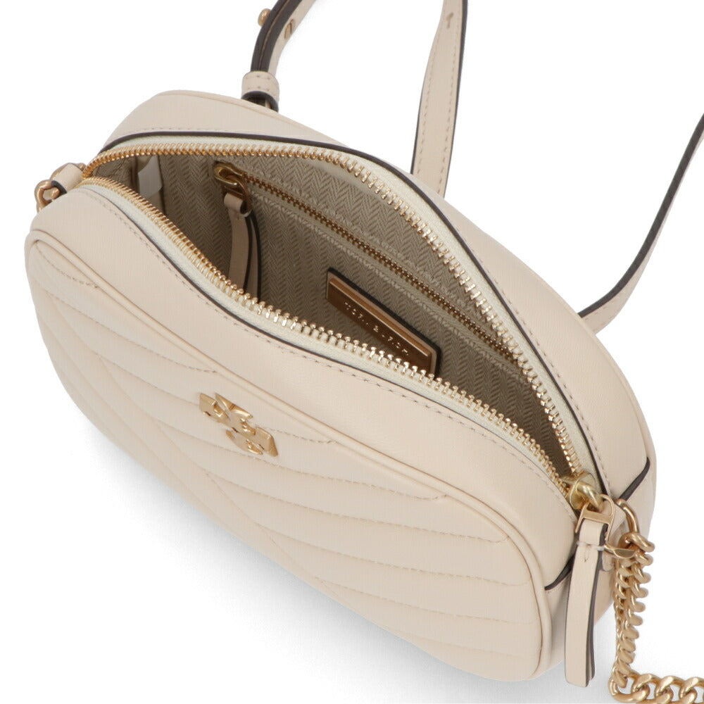Tory Burch トリーバーチ  ショルダーバッグ KIRA CHEVRON CAMERA BAG クリーム チェーンバッグ 152353