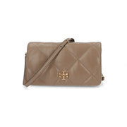 Tory Burch トリーバーチ  キラ ダイヤモンドキルト クロスボディバッグ モカベージュ キルティング チェーンバッグ 158624