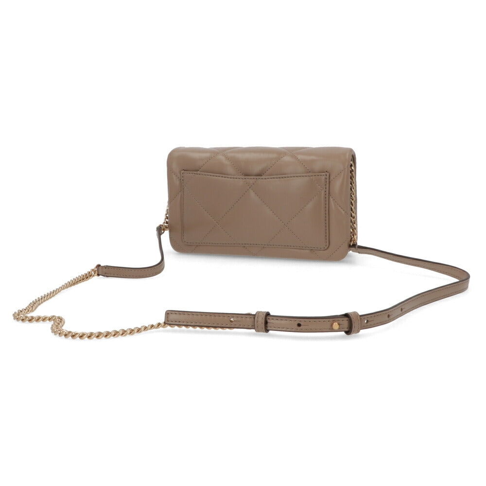 Tory Burch トリーバーチ  キラ ダイヤモンドキルト クロスボディバッグ モカベージュ キルティング チェーンバッグ 158624