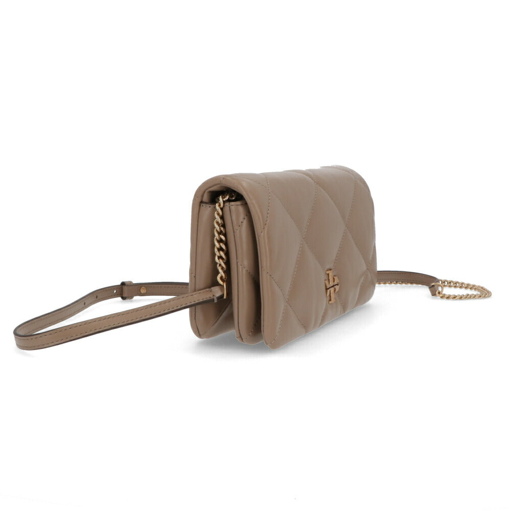 Tory Burch トリーバーチ  キラ ダイヤモンドキルト クロスボディバッグ モカベージュ キルティング チェーンバッグ 158624