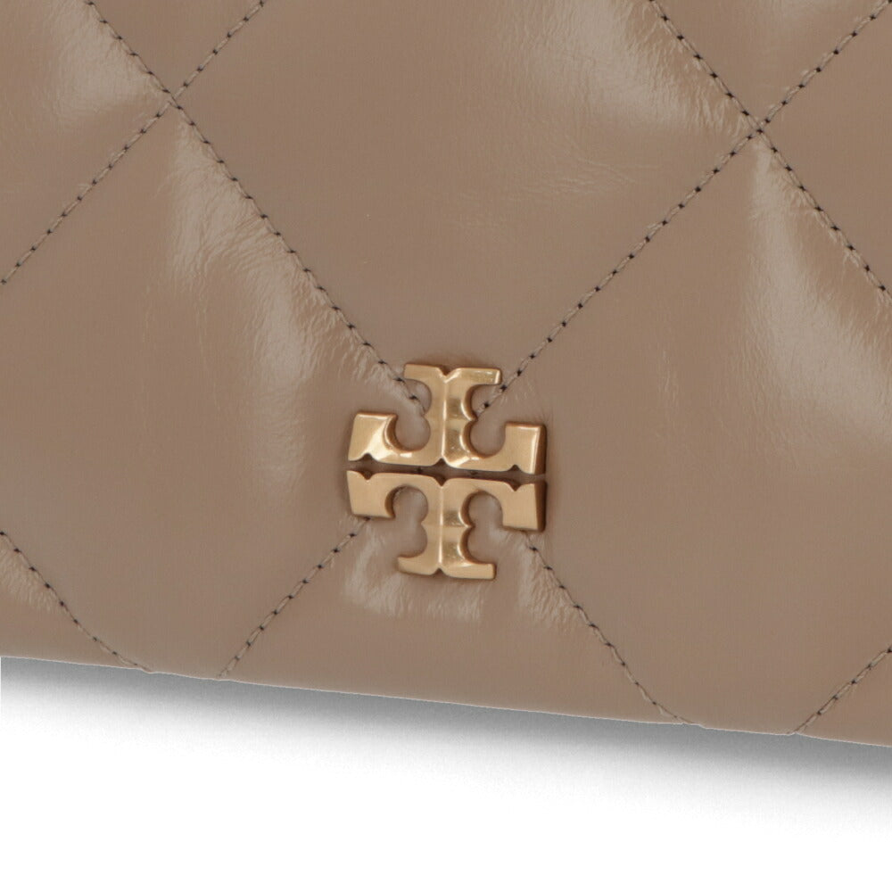 Tory Burch トリーバーチ  キラ ダイヤモンドキルト クロスボディバッグ モカベージュ キルティング チェーンバッグ 158624