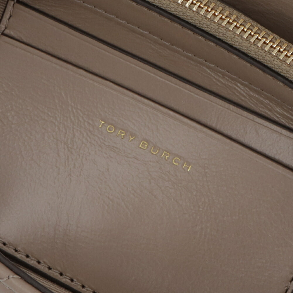 Tory Burch トリーバーチ  キラ ダイヤモンドキルト クロスボディバッグ モカベージュ キルティング チェーンバッグ 158624