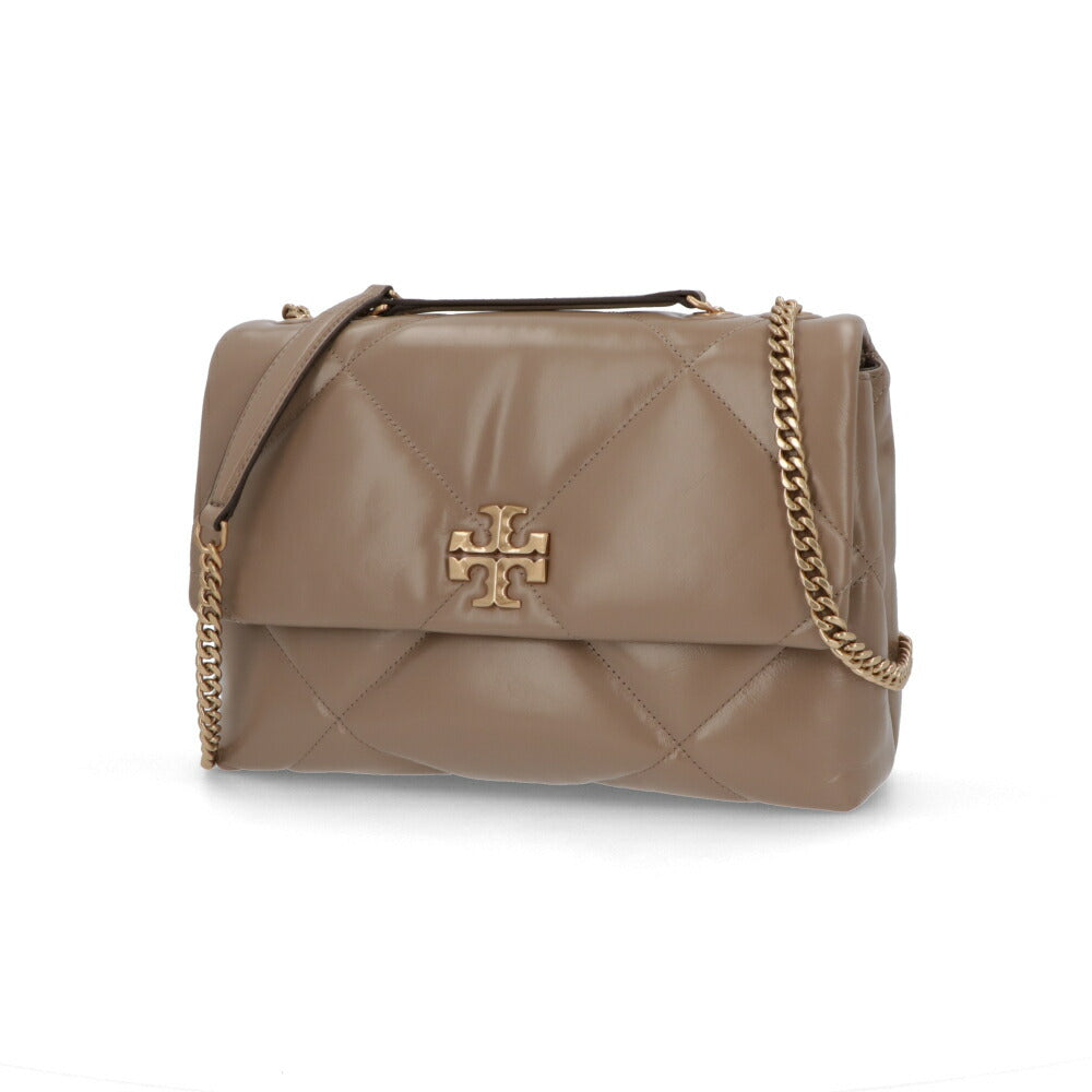 Tory Burch トリーバーチ  ショルダーバッグ  ホワイト モカベージュ キルティング チェーンバッグ 154704