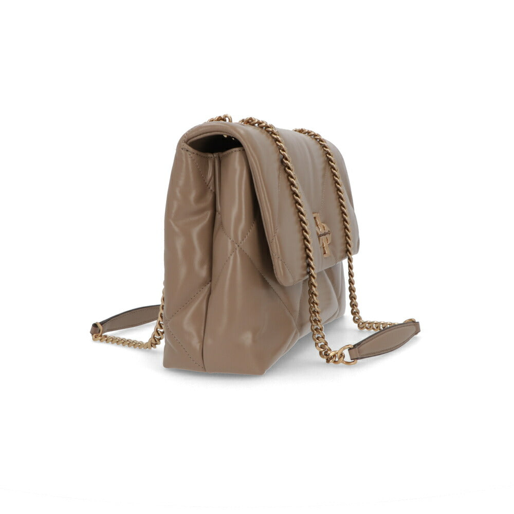 Tory Burch トリーバーチ  ショルダーバッグ  ホワイト モカベージュ キルティング チェーンバッグ 154704