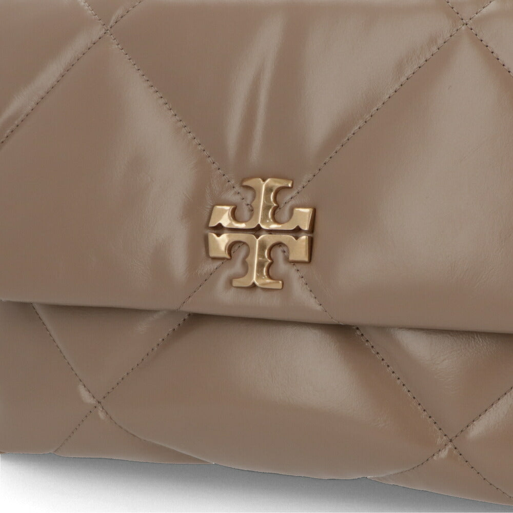 Tory Burch トリーバーチ  ショルダーバッグ  ホワイト モカベージュ キルティング チェーンバッグ 154704