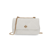 Tory Burch ショルダーバッグ MINI KIRA DIAMOND QUILT FLAP BAG ホワイト クロスボディバッグ キルティング チェーンバッグ 154710