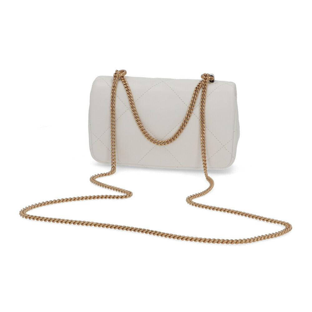 Tory Burch ショルダーバッグ MINI KIRA DIAMOND QUILT FLAP BAG ホワイト クロスボディバッグ キルティング チェーンバッグ 154710