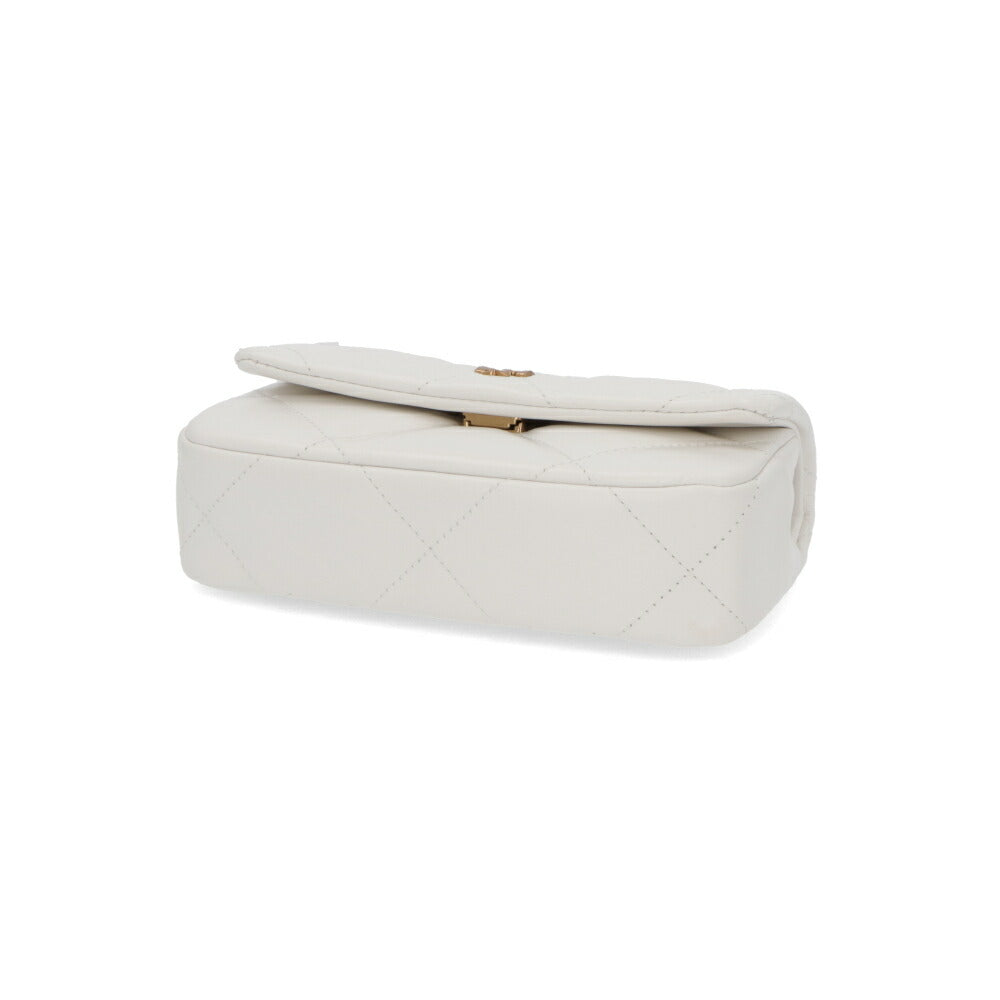 Tory Burch ショルダーバッグ MINI KIRA DIAMOND QUILT FLAP BAG ホワイト クロスボディバッグ キルティング チェーンバッグ 154710