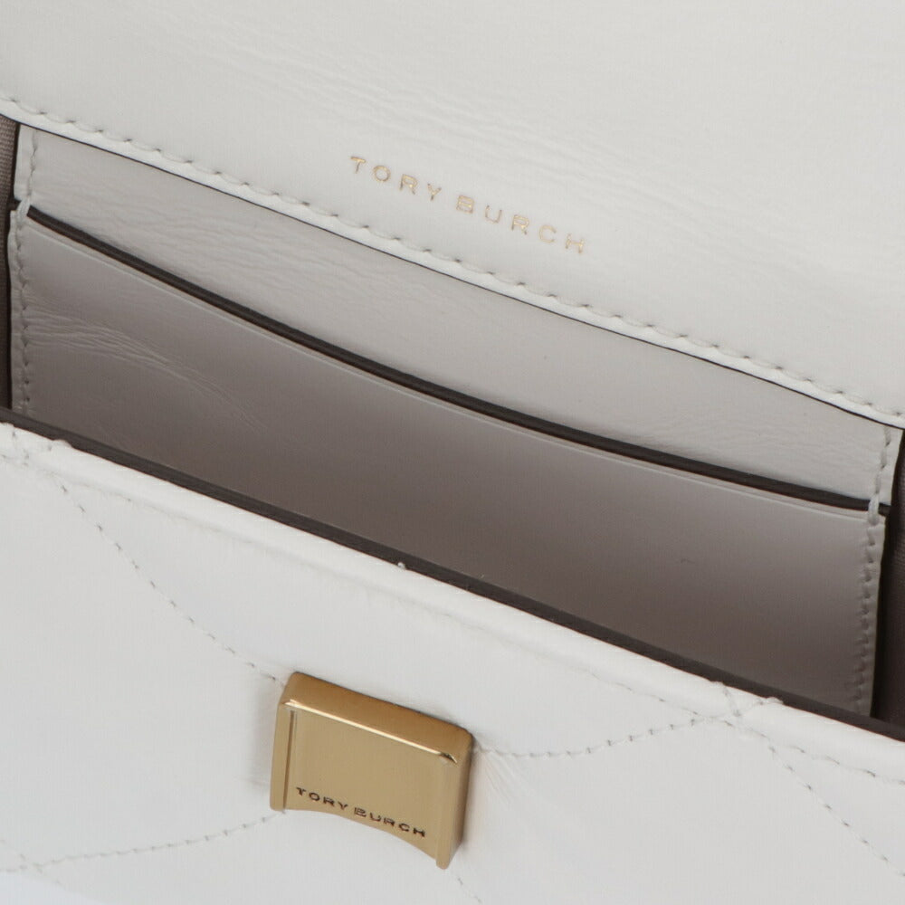Tory Burch ショルダーバッグ MINI KIRA DIAMOND QUILT FLAP BAG ホワイト クロスボディバッグ キルティング チェーンバッグ 154710