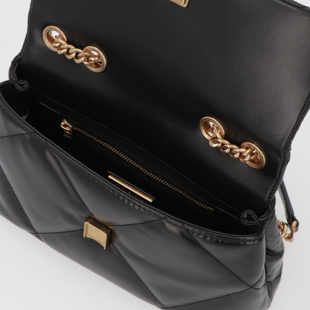 Tory Burch キラ ダイヤモンドキルト コンバーチブル スモールショルダーバッグ ブラック モカベージュ イエローグリーン ベージュ 154706