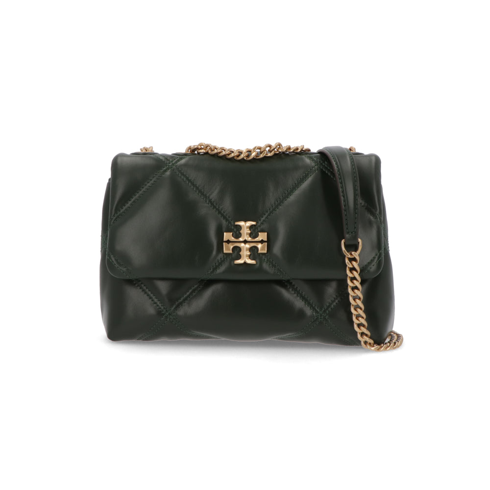 Tory Burch キラ ダイヤモンドキルト コンバーチブル ディープグリーン マトラッセレザー チェーンバッグ 158440