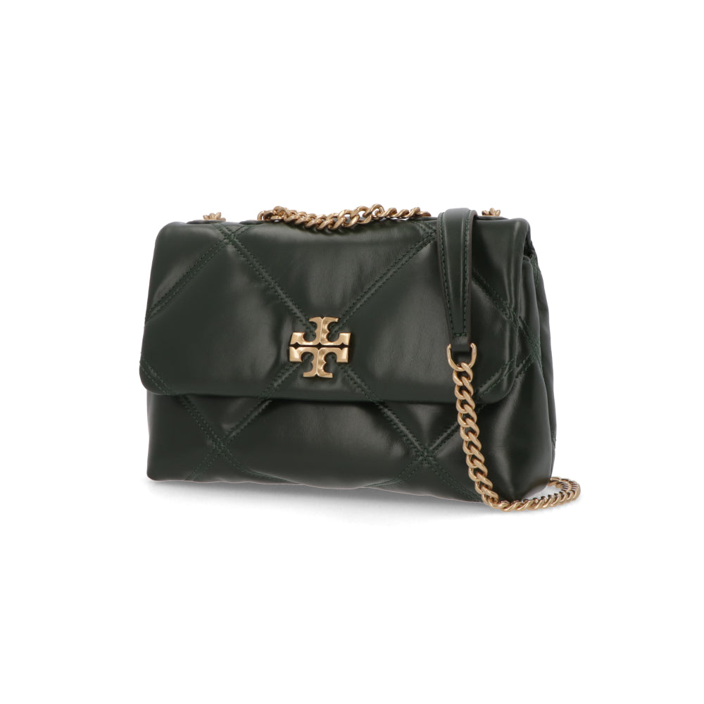 Tory Burch キラ ダイヤモンドキルト コンバーチブル ディープグリーン マトラッセレザー チェーンバッグ 158440