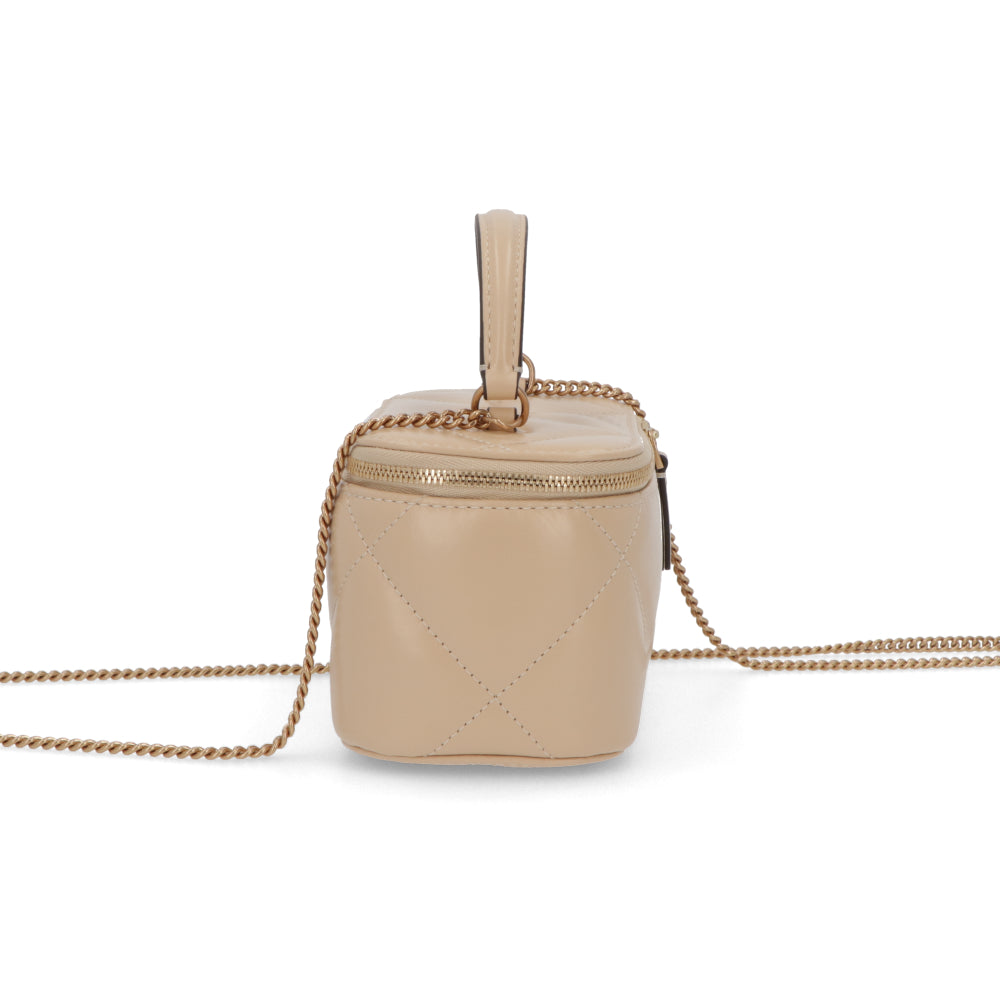 Tory Burch ショルダーバッグ キラ ダイヤモンドキルト クリーム キルティング バニティバッグ 162145