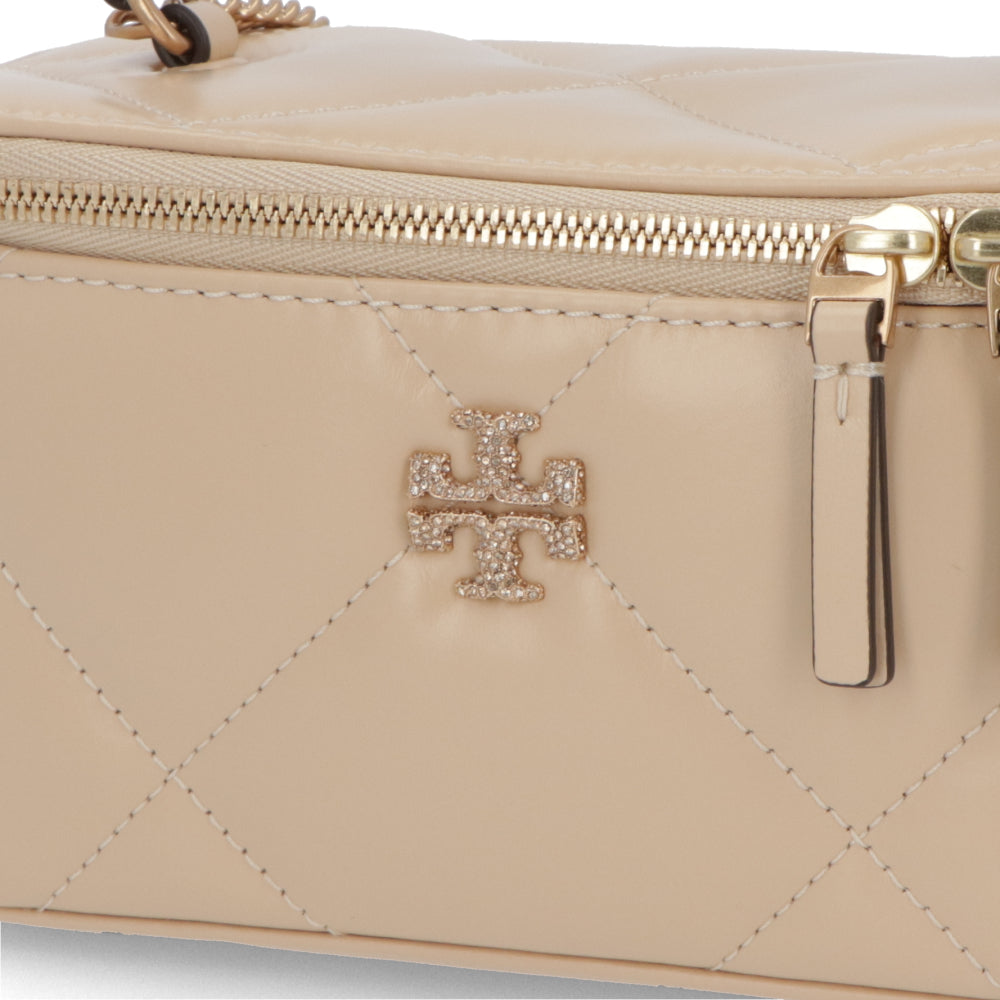 Tory Burch ショルダーバッグ キラ ダイヤモンドキルト クリーム キルティング バニティバッグ 162145