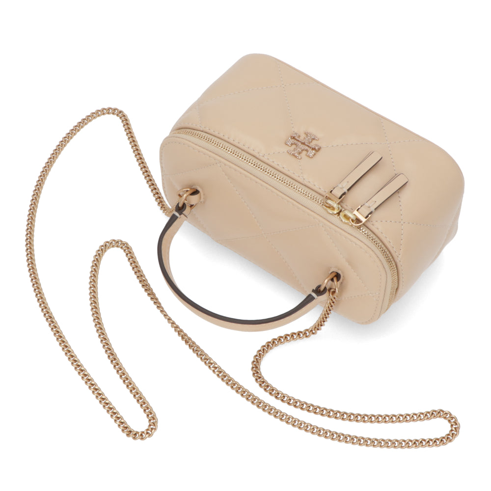 Tory Burch ショルダーバッグ キラ ダイヤモンドキルト クリーム キルティング バニティバッグ 162145