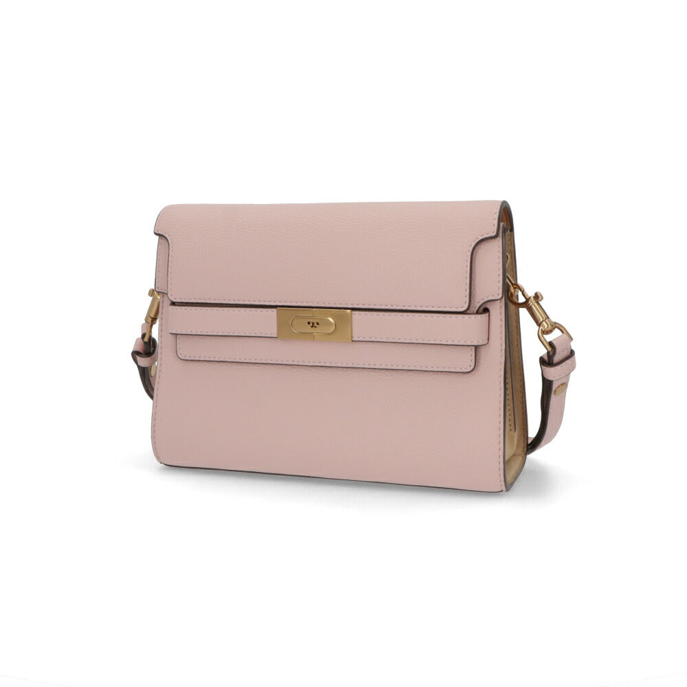 Tory Burch ショルダーバッグ  ピンク スエード ミニバッグ バイカラー 161372