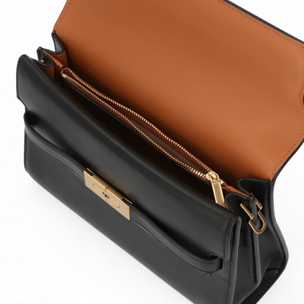 Tory Burch ショルダーバッグ リー・ラジウィル ブラック ミニバッグ バイカラー 158720