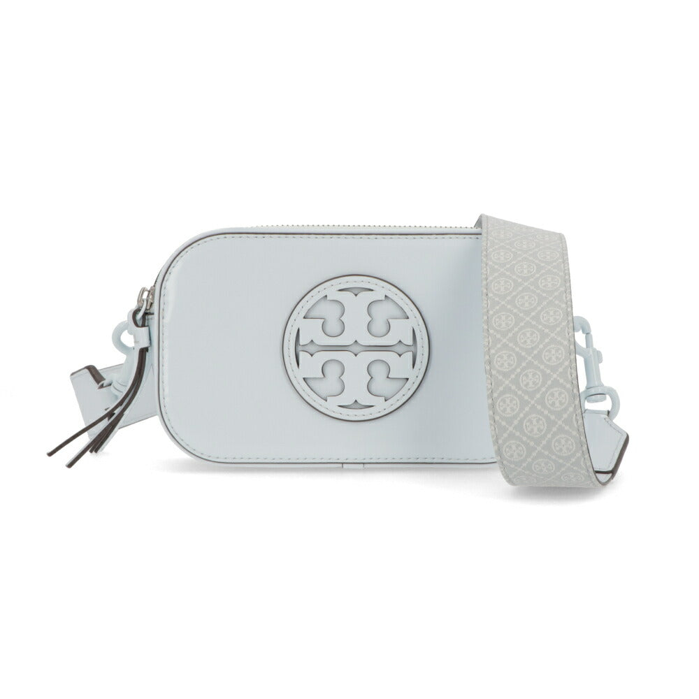 Tory Burch ショルダーバッグ MILLER ライトブルー カメラバッグ ダブルT 158489