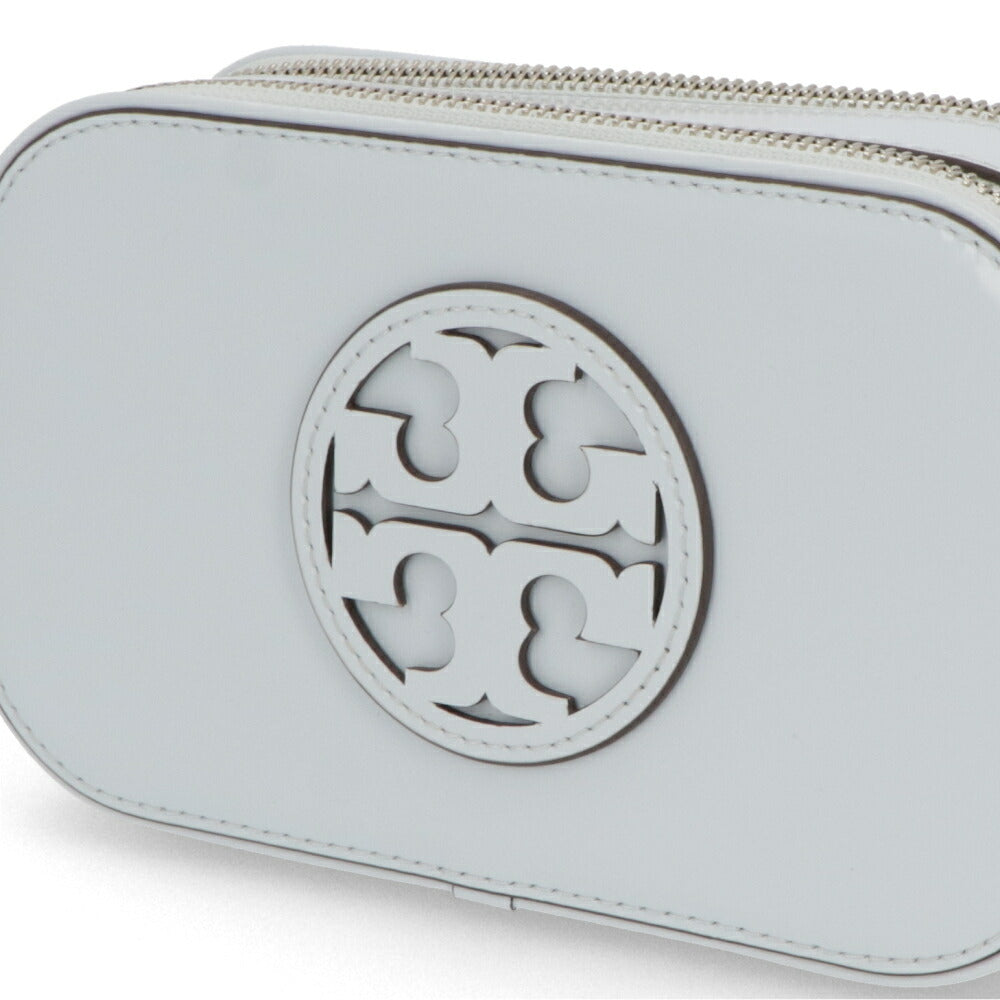 Tory Burch ショルダーバッグ MILLER ライトブルー カメラバッグ ダブルT 158489