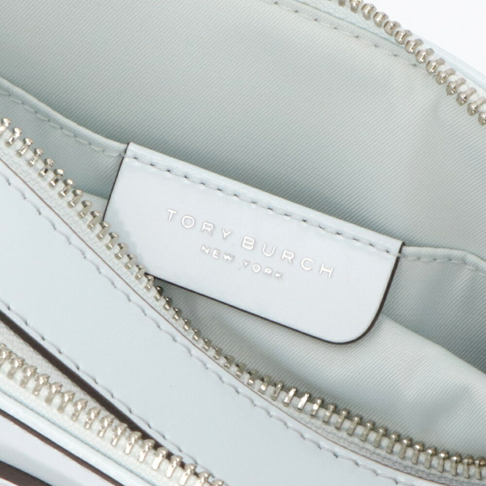 Tory Burch ショルダーバッグ MILLER ライトブルー カメラバッグ ダブルT 158489