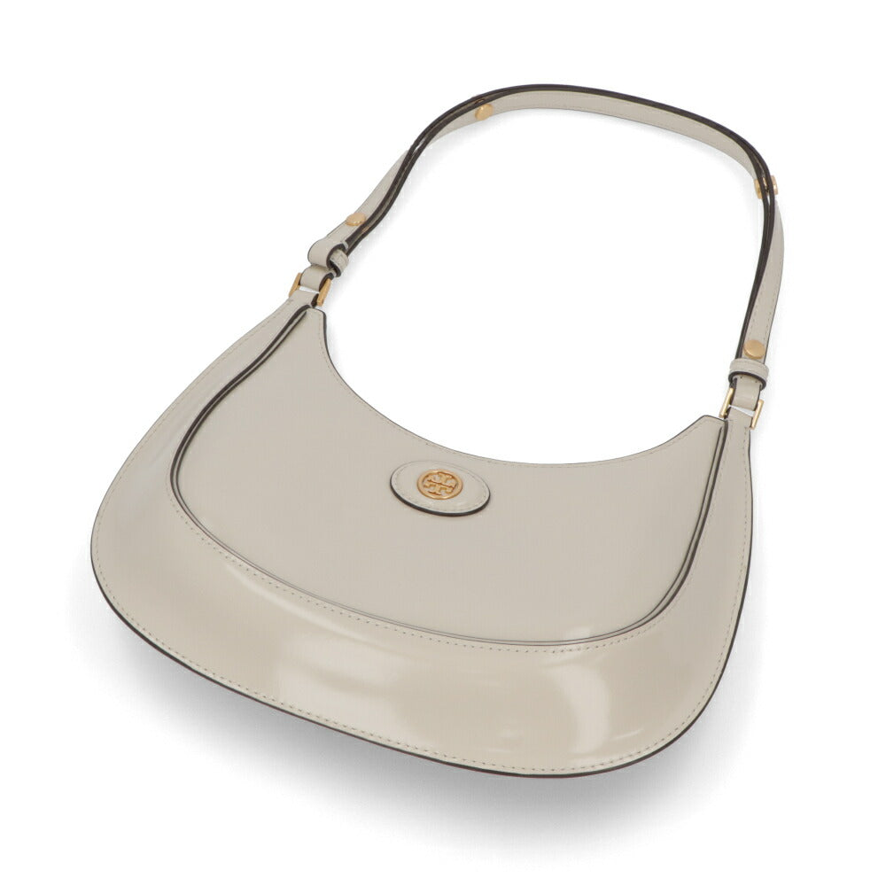 Tory Burch ハンドバッグ ROBINSON SPAZZOLATO アイボリー ショルダーバッグ ホーボーバッグ  154729