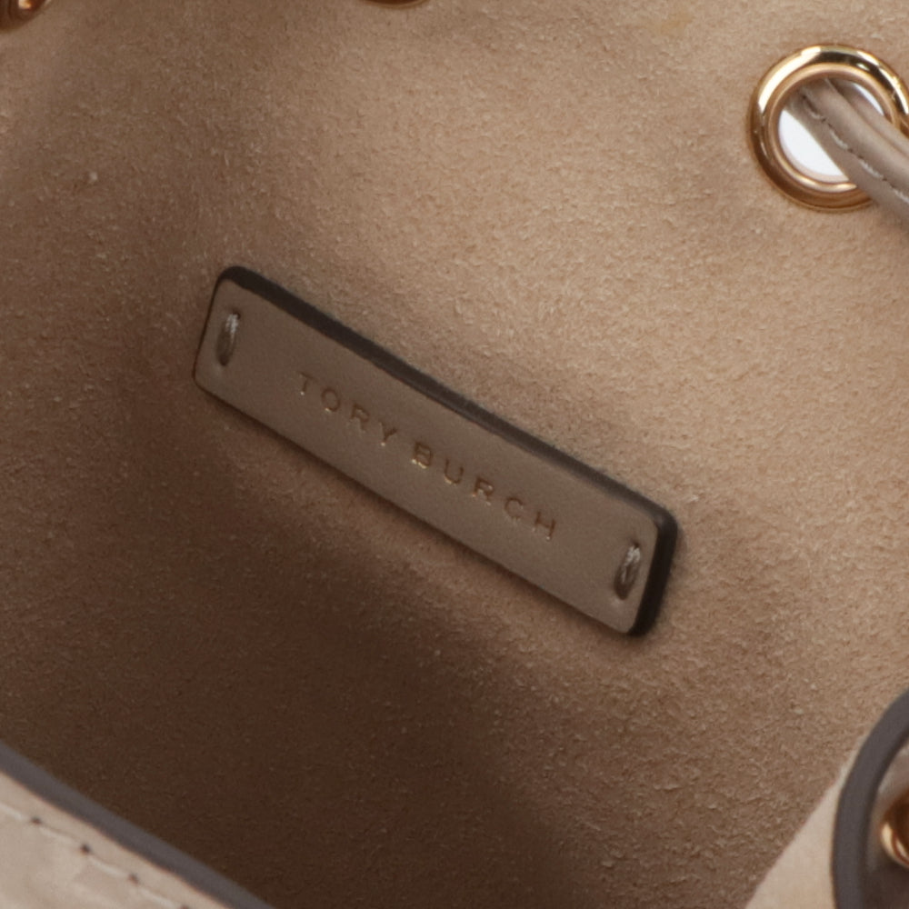 Tory Burch ショルダーバッグ  ベージュ Tモノグラム 巾着 ハンドバッグ 158530