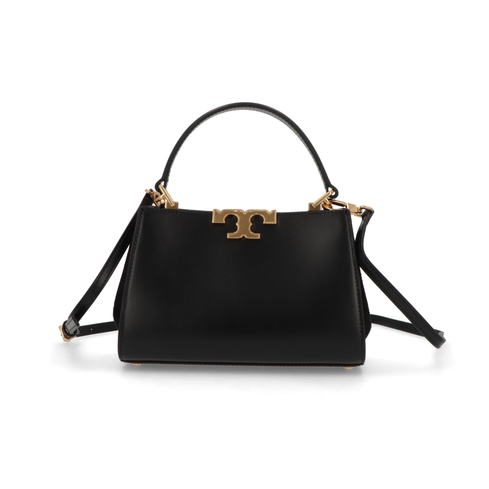 Tory Burch ハンドバッグ エレノア ミニサッチェル ブラック スエード ミニバッグ クロスボディバッグ 2WAY 154816