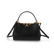 Tory Burch ハンドバッグ エレノア ミニサッチェル ブラック スエード ミニバッグ クロスボディバッグ 2WAY 154816