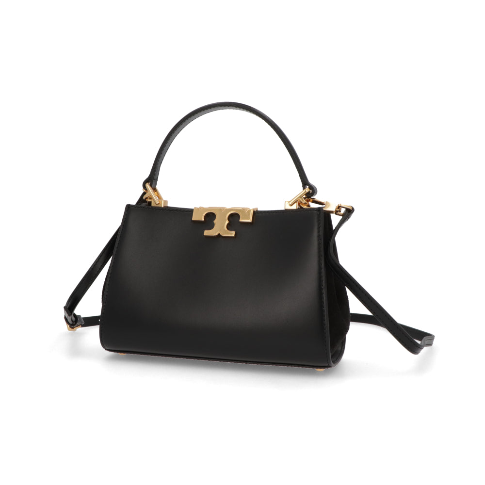 Tory Burch ハンドバッグ エレノア ミニサッチェル ブラック スエード ミニバッグ クロスボディバッグ 2WAY 154816