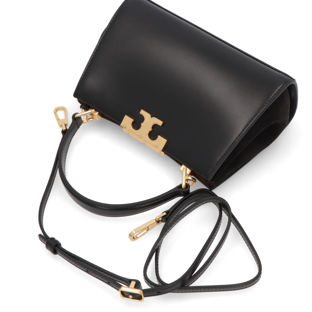 Tory Burch ハンドバッグ エレノア ミニサッチェル ブラック スエード ミニバッグ クロスボディバッグ 2WAY 154816