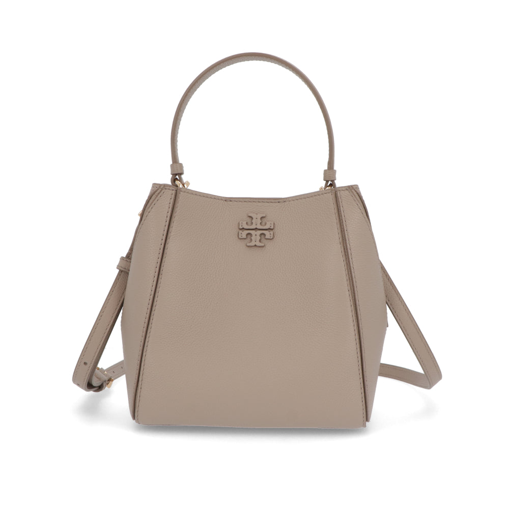 Tory Burch ハンドバッグ MCGRAW モカベージュ ペブルドレザー クロスボディバッグ 2WAY ミニバッグ 158500