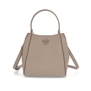 Tory Burch ハンドバッグ MCGRAW モカベージュ ペブルドレザー クロスボディバッグ 2WAY ミニバッグ 158500