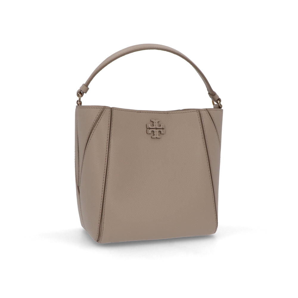 Tory Burch ハンドバッグ MCGRAW モカベージュ ペブルドレザー クロスボディバッグ 2WAY ミニバッグ 158500