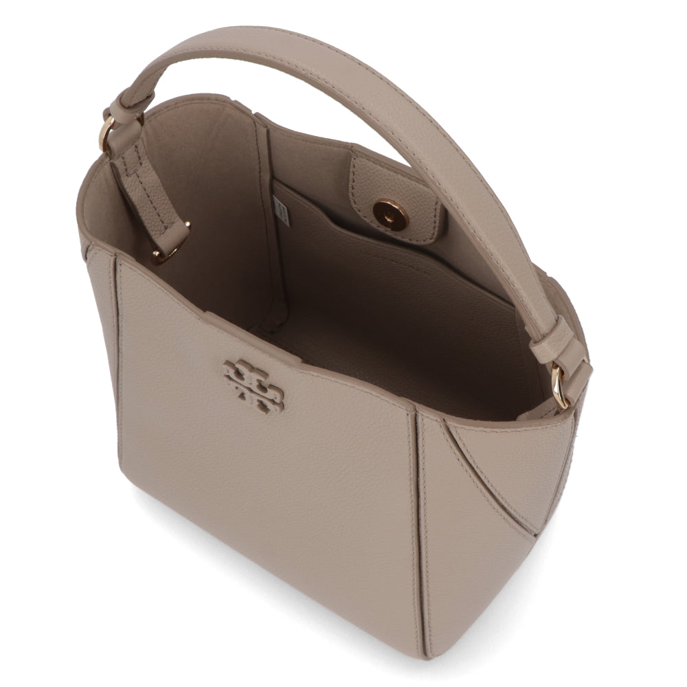 Tory Burch ハンドバッグ MCGRAW モカベージュ ペブルドレザー クロスボディバッグ 2WAY ミニバッグ 158500
